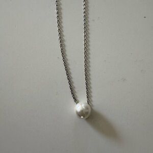 Silver Pearl Necklace